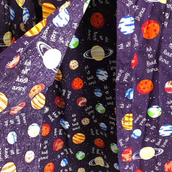 Uranus button up shirt from Spencer’s. - Picture 4 of 10